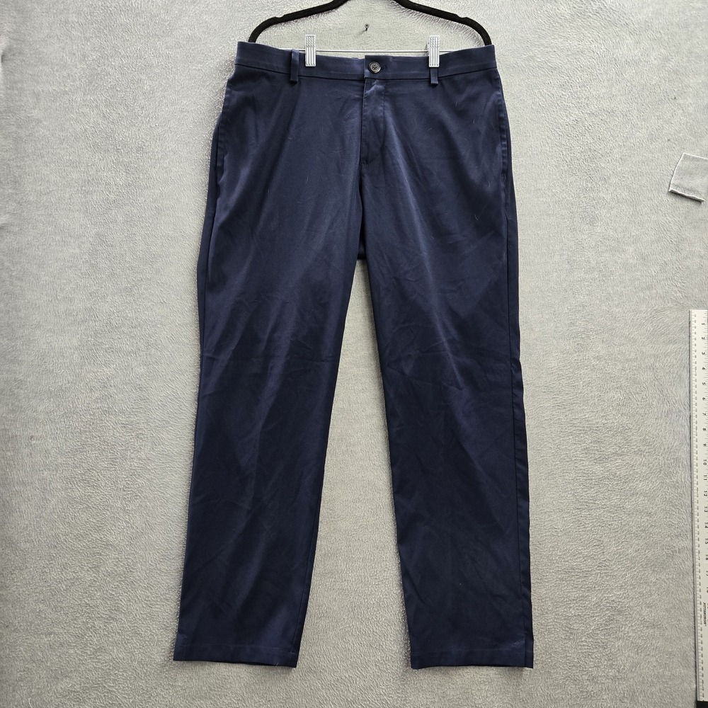 Nike Men Activewear Pants 34X30 Navy Flex Core Golf Swoosh Embroidery Dri-Fit